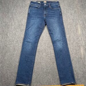J Crew‎ 770 Straight Fit Dark Wash Jeans Men 30x34 (Act. 30x32)